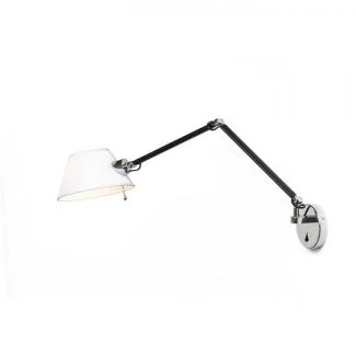 RENDL R13282 MONTANA ścienna biała/czarna chrom 230V E27 28W