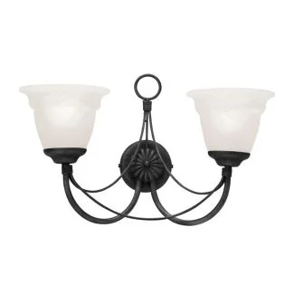 ELSTEAD CARISBROOKE CB2 BLACK 2Lt Wall Light