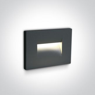 ONE LIGHT 68064/AN/W Simi 2 wpust ścienny antracyt LED 3000K 3,6W IP65