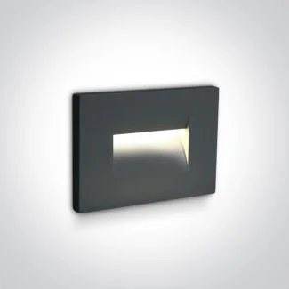 ONE LIGHT 68064/AN/W Simi 2 wpust ścienny antracyt LED 3000K 3,6W IP65