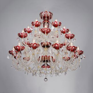 ECRYSTAL ZYR-24 Galaxy-red SP (SPECTRA Swarovski)