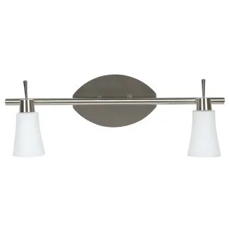 CANDELLUX 92-85620 KROTON LISTWA 2X40W G9 NIKIEL MAT/BIAŁY