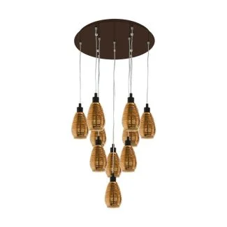 EGLO 39509 LAMPA SIRACUSA OPRAWA WISZĄCA HL/10 E27 BRAUN/KUPFER SIRACUSA