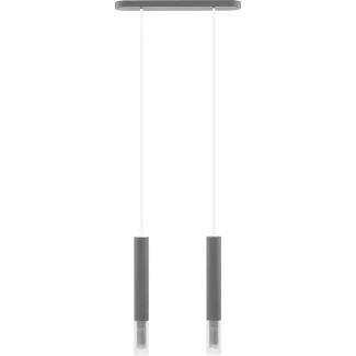 HELLUX 8620236 Lampa wisząca Madera2 klosz 2pł szary