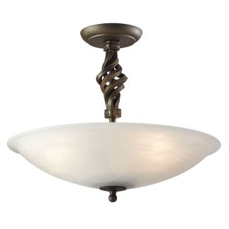 ELSTEAD PEMBROKE PB/SF/A BLK/GOLD Semi-Flush