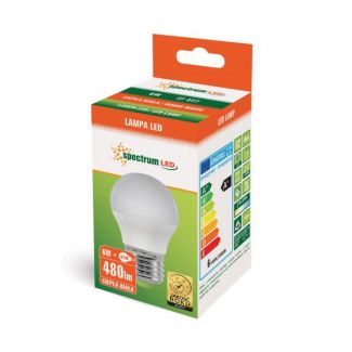 SPECTRUMLED 13024 Żarówka LED KULKA E-27 230V 6W WW SPECTRUM +