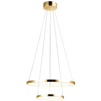 CANDELLUX 32-76281 LUNE LAMPA WISZĄCA 50+30 ZŁOTY 40W LED 4000K