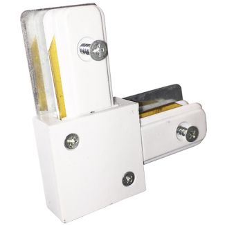 MILAGRO 3918 ŁĄCZNIK LAMPY TRACK LIGHT WHITE TYP L łącznik 1-fazowy