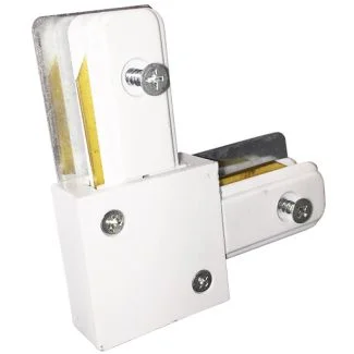 MILAGRO 3918 ŁĄCZNIK LAMPY TRACK LIGHT WHITE TYP L łącznik 1-fazowy