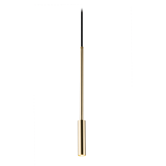 ANTIGO Lampa wisząca Lara 1 - Mosiądz polerowany-czarna (1700 mm) 8346