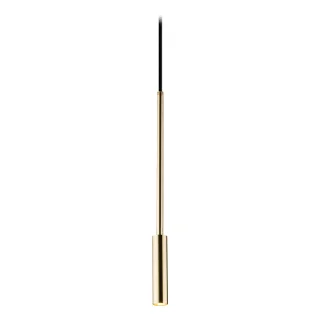ANTIGO Lampa wisząca Lara 1 - Mosiądz polerowany-czarna (1700 mm) 8346