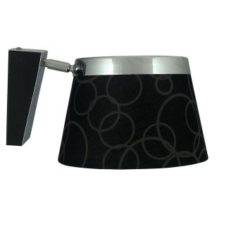 CANDELLUX 21-46324 IMPRESJA KINKIET 1*60W E27 CZARNA CHROM
