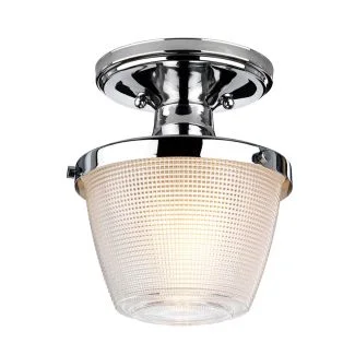 ELSTEAD Dublin QZ-DUBLIN-SF-PC 1 Light Semi-Flush Mount - Polished Chrome