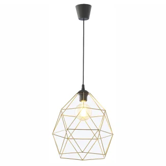 TK-LIGHTING 3457 GALAXY BLACK / GOLD LAMPA WISZĄCA 1XL
