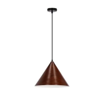 CANDELLUX 31-23445 DUNCA LAMPA WISZĄCA 32 CZARNY 1X40 E27 KLOSZ CIEMNY ORZECHOWY