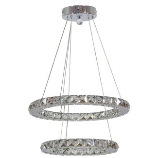 CANDELLUX 31-32515 LORDS ZWIS 42 OKRĄGŁY PODWÓJNY 24W LED CHROM