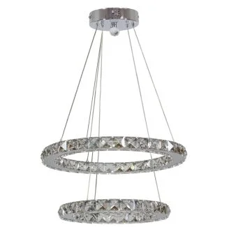 CANDELLUX 31-32515 LORDS ZWIS 42 OKRĄGŁY PODWÓJNY 24W LED CHROM