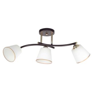 CANDELLUX 33-22639 GRECO LAMPA SUFITOWA CZARNY+ZŁOTY 3X40 E27 KLOSZ BIAŁY