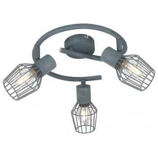 CANDELLUX 98-68040 VIKING SPIRALA 3X40W E14 SZARY