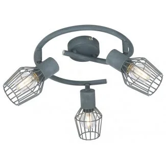CANDELLUX 98-68040 VIKING SPIRALA 3X40W E14 SZARY