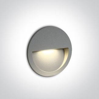 ONE LIGHT 68068/G/W Manolada szary wpust ścienny LED 3000K 3W IP65
