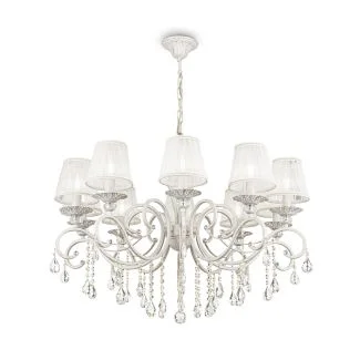 MAYTONI ARM247-10-G Elegant Grace Chandelier White with Gold