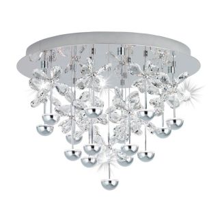 EGLO 39245 LAMPA PIANOPOLI OPRAWA SUFITOWA LED-DL/15 CHROM/KRISTALL PIANOPOLI