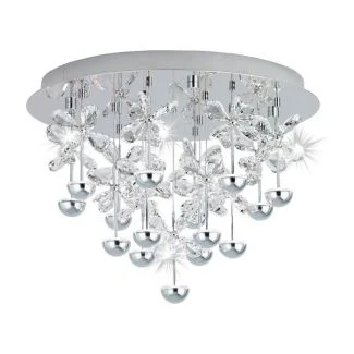 EGLO 39245 LAMPA PIANOPOLI OPRAWA SUFITOWA LED-DL/15 CHROM/KRISTALL PIANOPOLI