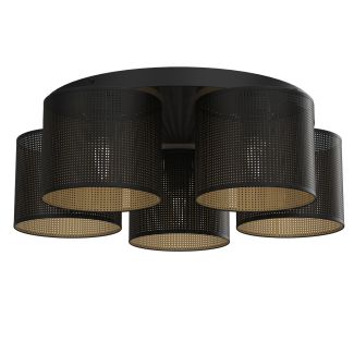 LUMINEX 5249 oprawa sufitowa Loft shade plafon czarny złoty