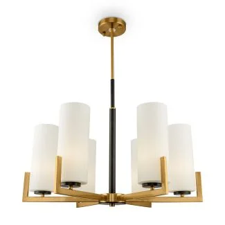 MAYTONI MOD089PL-06BS Modern Fortano Chandelier Brass