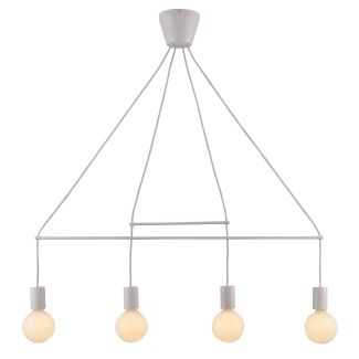 CANDELLUX 34-70906 ALTO LAMPA WISZĄCA 4X40W E27 BIAŁY MATOWY