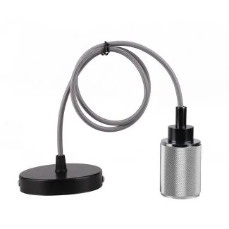 CANDELLUX 31-05472 ZAWIESIE METALOWE RL-LPP060C 1X60W E27 CZARNY/CHROM