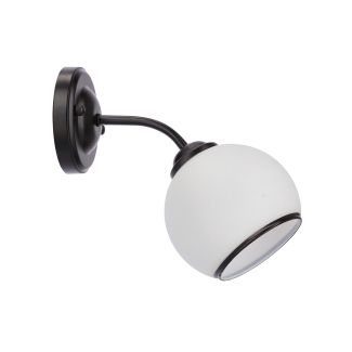CANDELLUX 21-26545 MARINEN LAMPA KINKIET CZARNY 1X40W E27 KLOSZ BIAŁY Z OBWÓDKĄ