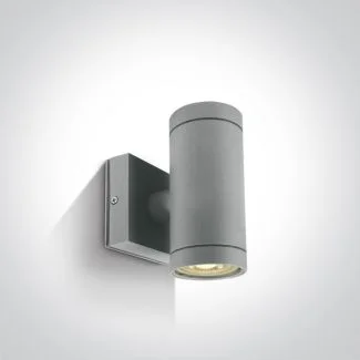 ONE LIGHT 67130/G Lido K2 szary zewnętrzny cylinder ścienny 2x35W GU10 IP54