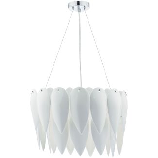 DAR PHI032 PHILLIPA 3LT PENDANT WHITE CERAMIC