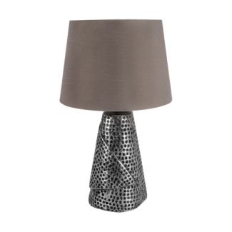 IDEUS 3962 MAGDA E27 SILVER / GREY Lampka stołowa