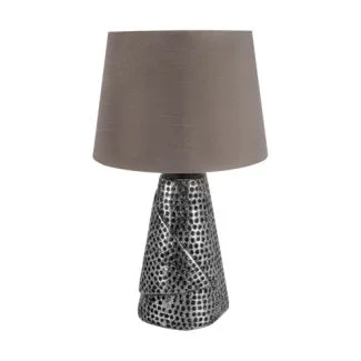 IDEUS 3962 MAGDA E27 SILVER / GREY Lampka stołowa