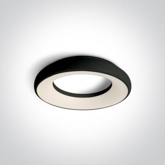 ONE LIGHT 67402/B/W Souvardo czarny plafon LED 3000K 25W IP40