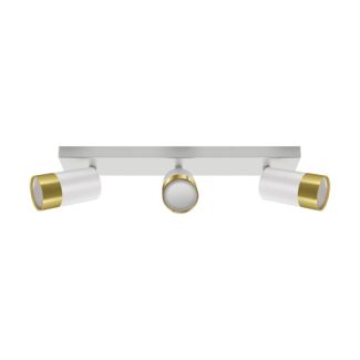 IDEUS 04279 PUZON SPT GU10 3L WHITE/GOLDEN Oprawa ścienno-sufitowa
