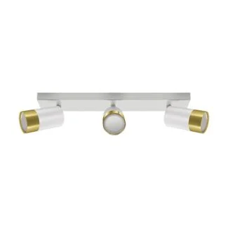 IDEUS 04279 PUZON SPT GU10 3L WHITE/GOLDEN Oprawa ścienno-sufitowa