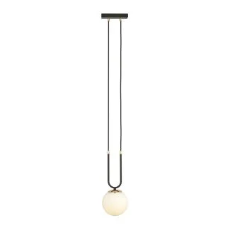 EMIBIG 1112/1 LAMPA WISZĄCA GLAM 1 BLACK/OPAL