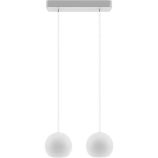 HELLUX 8540255 Lampa wisząca biała Balli Kule 2pł