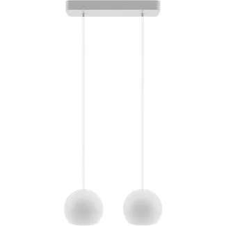 HELLUX 8540255 Lampa wisząca biała Balli Kule 2pł