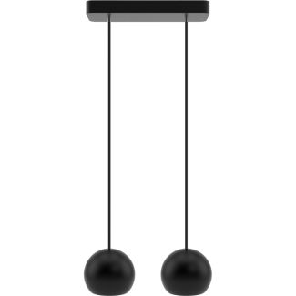 HELLUX 8540219 Lampa wisząca czarna Balli Kule 2pł