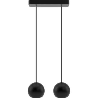 HELLUX 8540219 Lampa wisząca czarna Balli Kule 2pł