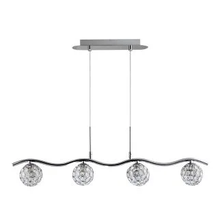 CANDELLUX 34-85750 STARLET ZWIS 4X40W G9 CHROM/TRANSPARENT