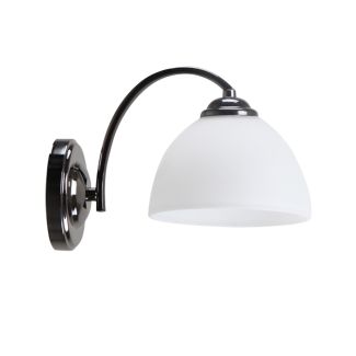 CANDELLUX 21-22448 GRACJA LAMPA KINKIET CZARNY PERŁOWY 1X40 E27 KLOSZ BIAŁY