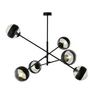 EMIBIG 1168/6 LAMPA SUFITOWA LINEAR 6 BLACK/STRIPE