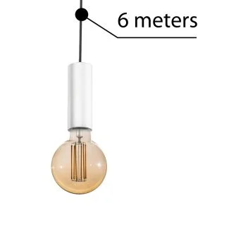 AZZARDO AZ3113 ZIKO E27 6 METERS WHITE DECORATIVE COMPONENT WHITE