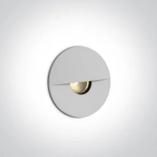 ONE LIGHT 68070/W/W Kavasila biay wpust ścienny LED 3000K 1W 350mA IP65